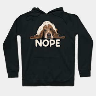 Snuggle Squad Hound NOPE Dog Tee Talk Triumph for Doggy Devotees Hoodie